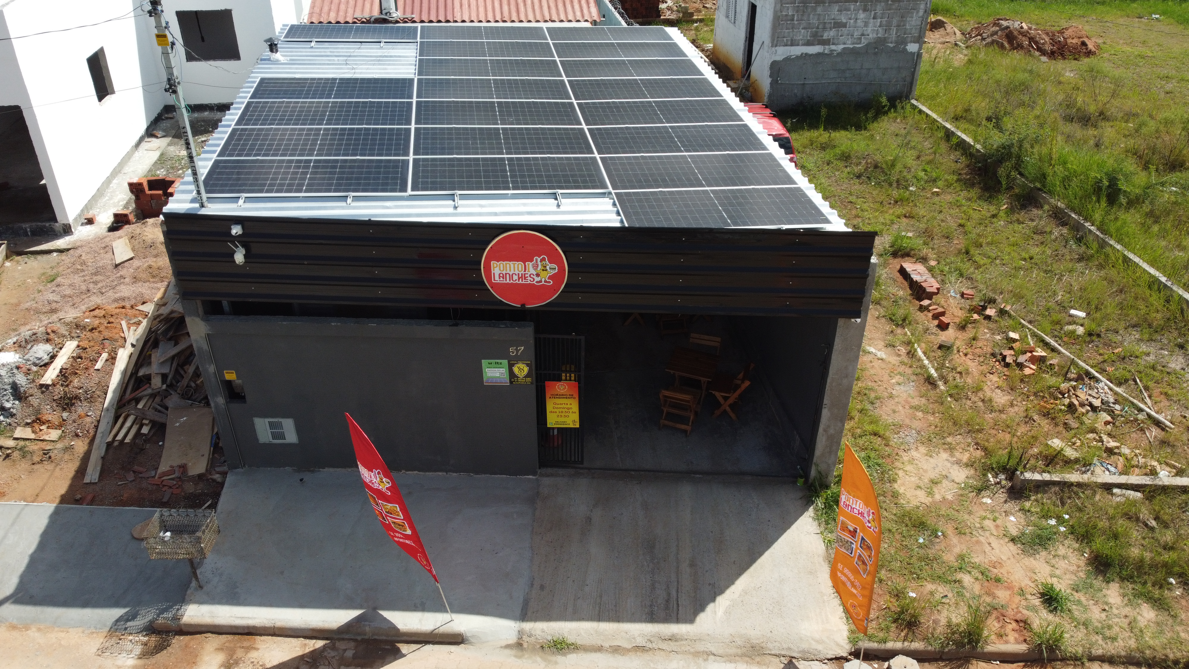 Projeto comercial de energia solar da Woltz Solar